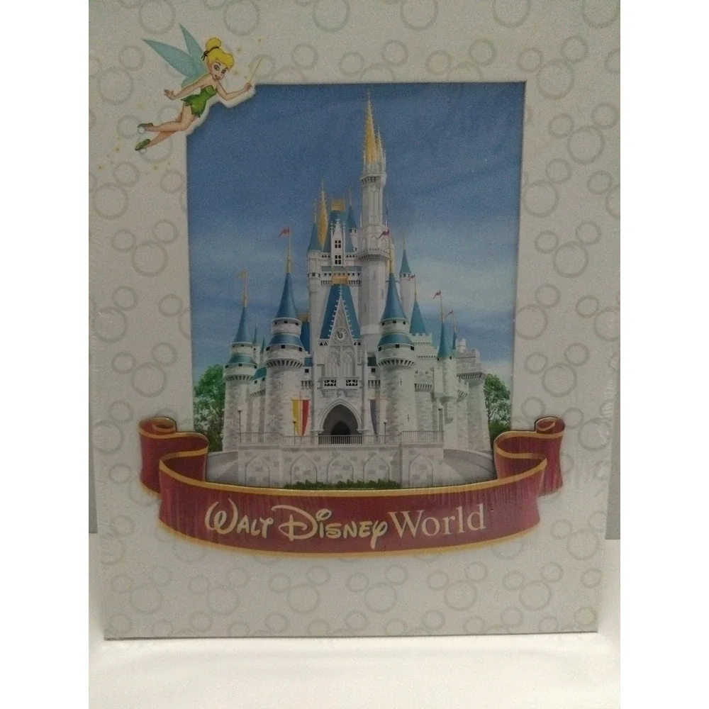 Walt Disney World Matted Print 8" X 10'" Tinker‎ Bell And Magic Kingdom Sealed - Picture 3 of 5